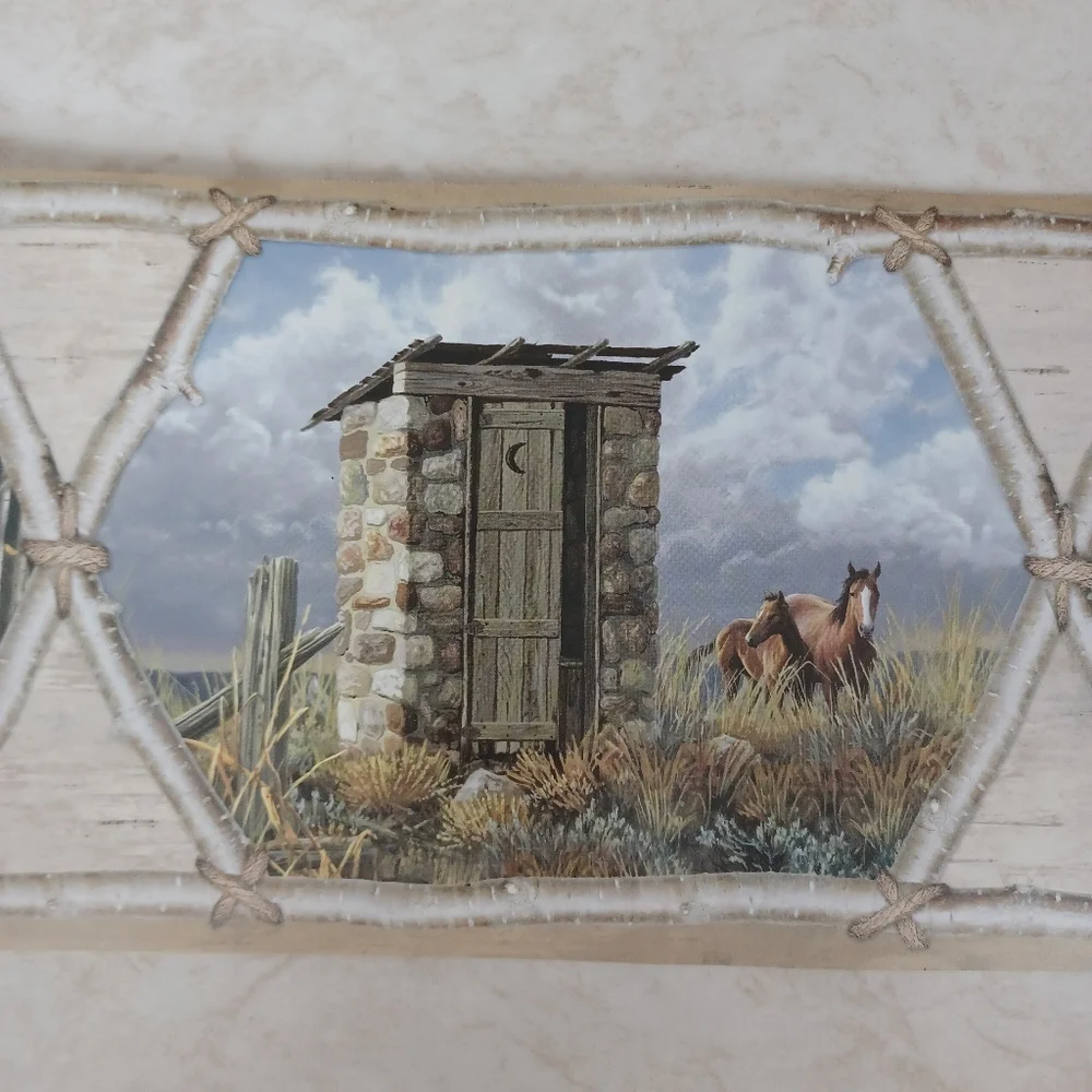 Wallpaper Rustic Wildlife and Outhouses